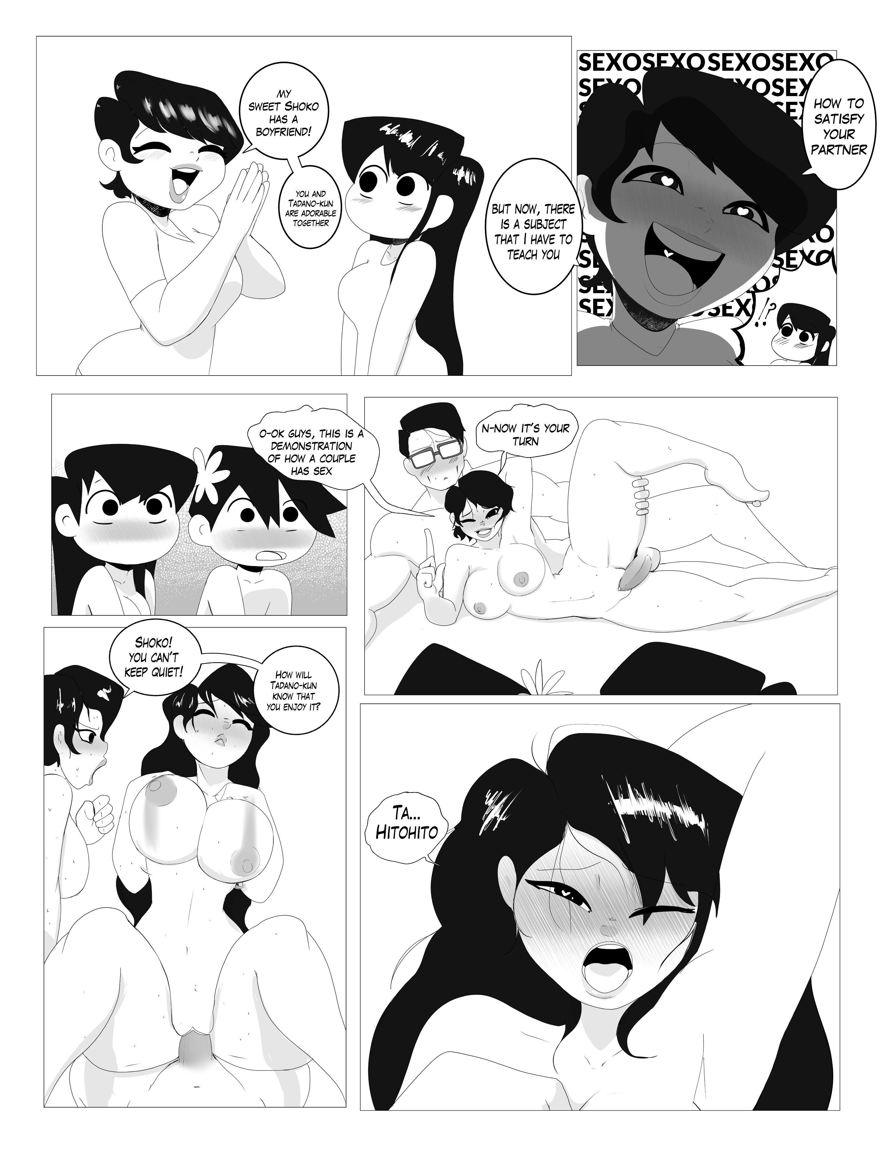 2boys, 2girls, black hair, comic, comic panel, completely nude, daughter, english text, female, foursome, fucked silly, group sex, high resolution, highres, husband, husband and wife, komi masayoshi, komi shouko, komi shuuko, komi-san wa komyushou desu, male, mature female, milf, mother, mother and daughter, n-ronin, nipples, nude, nude female, sex education, sexual coaching, speech bubble, tadano hitohito, teenage female, teenage male, teenager, wife, young, younger female, younger male