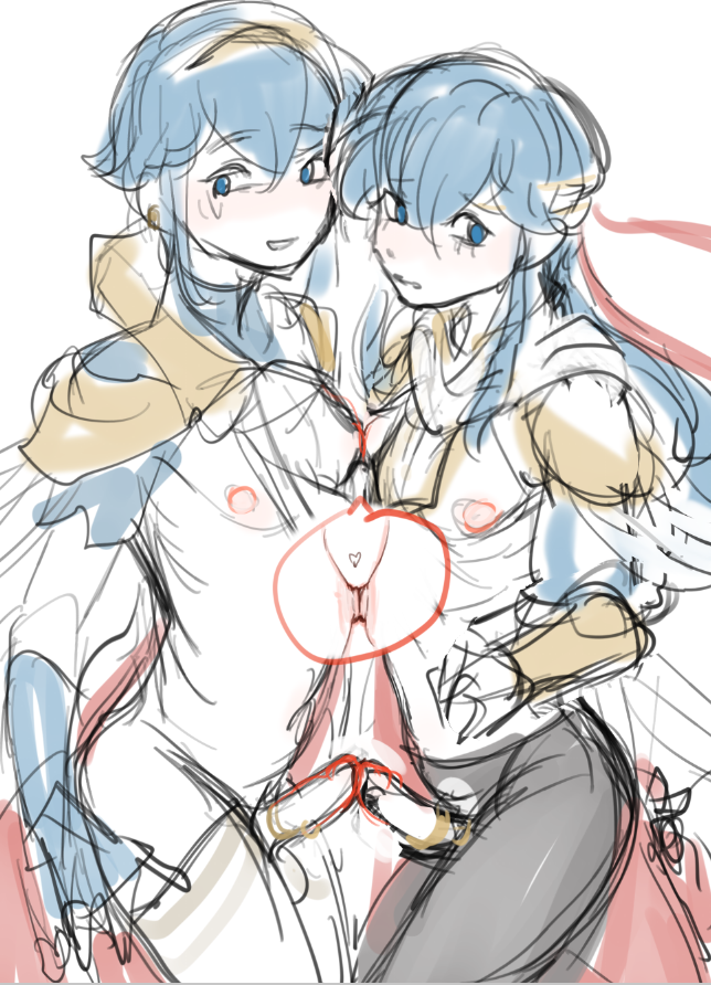 2boys alternate_costume bare_midriff bare_thighs byebyefrog earrings femboy fingerless_gloves fire_emblem fire_emblem:_genealogy_of_the_holy_war fire_emblem:_mystery_of_the_emblem fire_emblem:_shadow_dragon_and_the_blade_of_light fire_emblem_heroes frown gloves long_hair looking_at_viewer male male_only marth_(fire_emblem) marth_(resplendent)_(fire_emblem) midriff multiple_boys nintendo nipple_focus nipples nipples_touching official_alternate_costume pantyhose penis penises_touching ponytail seliph_(fire_emblem) seliph_(resplendent)_(fire_emblem) short_hair smile stockings thighhighs thighs tiara torn_clothes very_long_hair