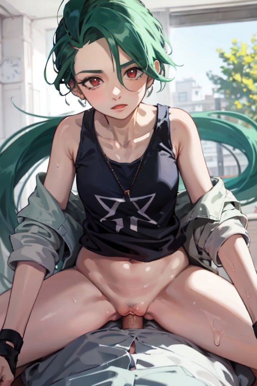 ai generated, aigeneratedp, cowgirl position, female, looking at viewer, male, male pov, nintendo, penis, pokemon, pokemon sv, pokemon trainer, pov, pov eye contact, riding, riding penis, rika (pokemon)
