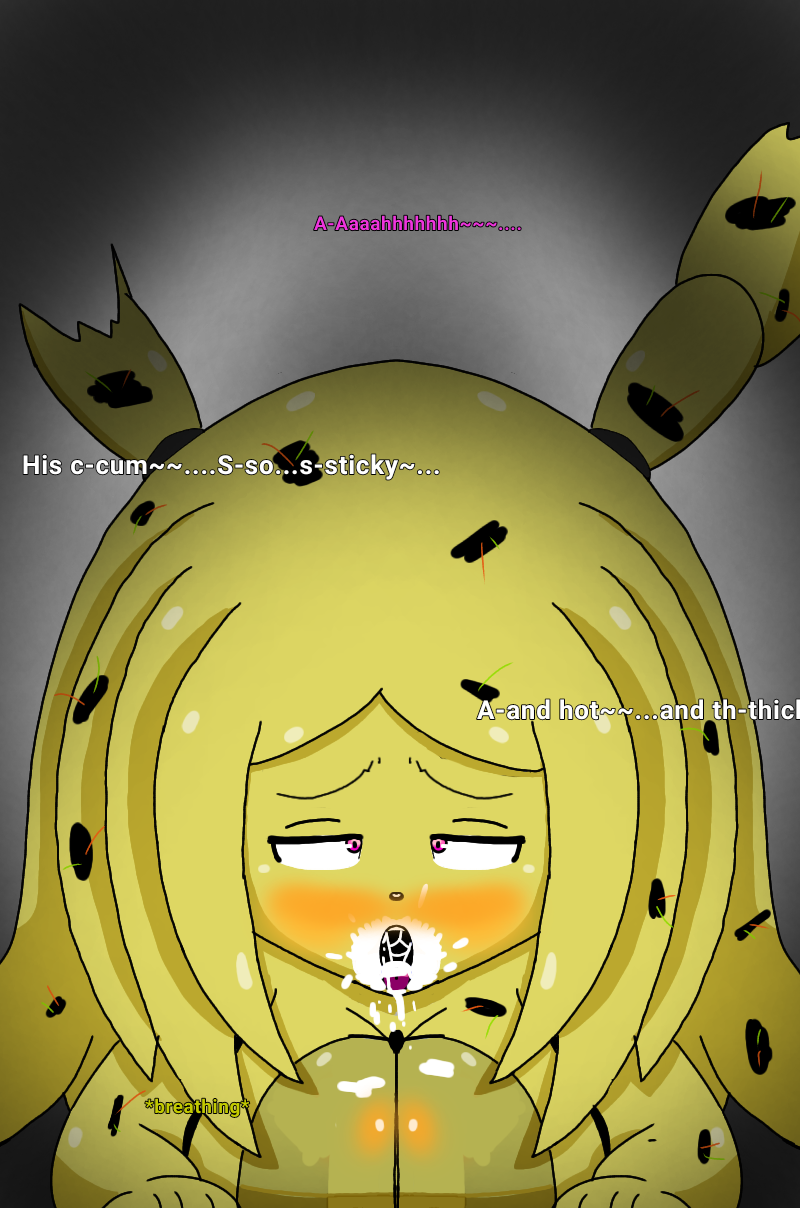 1girls after_oral anthro blowjob cum cum_in_mouth cum_inside fellatio female female_only five_nights_at_freddy's five_nights_in_anime fnia genderswap_(mtf) humanoid male_pov nude point_of_view pov rule_63 solo springtrap springtrap_(fnaf) springtrap_(fnia) tagme