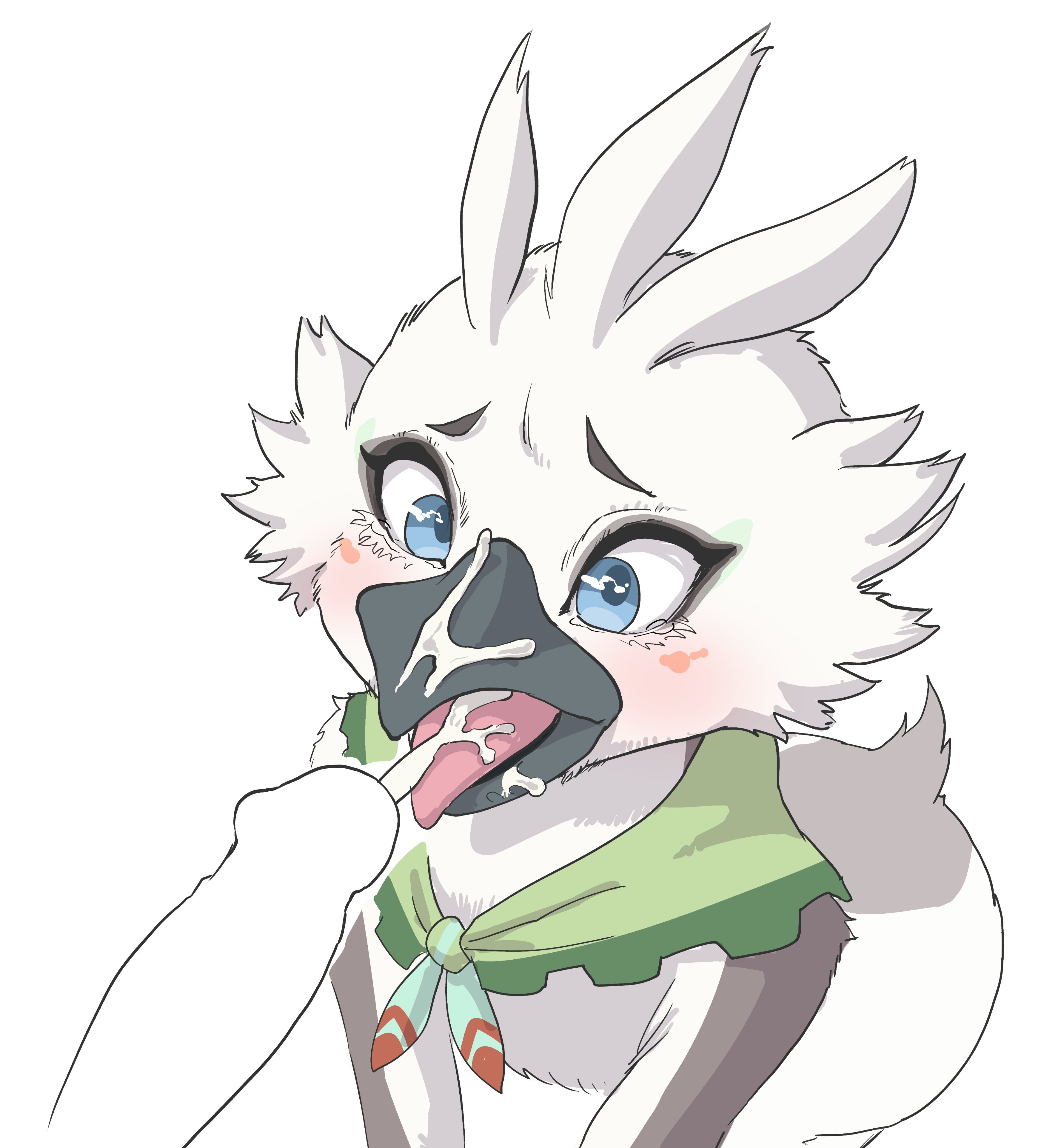 2boys, avian, bird, cum, cum in mouth, gay, homosexual, male, male focus, male only, nintendo, open mouth, penis, rito, tagme, tears of the kingdom, the legend of zelda, tulin (zelda)