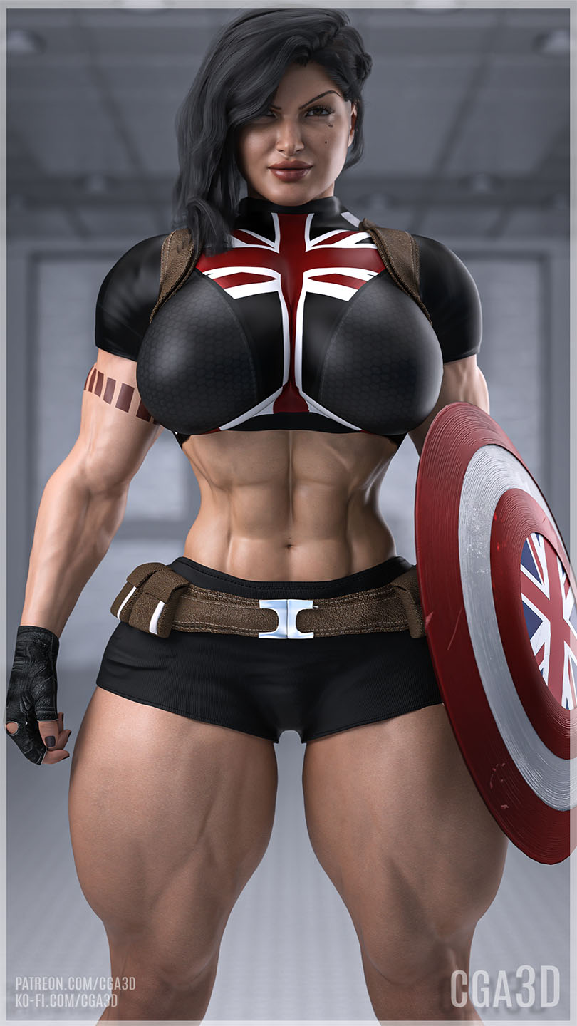 1girls, 3d, abs, ass, athletic, athletic female, big breasts, breasts, busty, captain carter (cosplay), cara dune, cga3d, cleavage, cosplay, crossover, crossover cosplay, curvaceous, curvy, curvy female, curvy figure, digital media (artwork), erotichris, eyebrows, eyelashes, eyes, female, female focus, female only, fit, fit female, fusion, fusion character, gina carano, hair, hips, hourglass figure, huge breasts, human, large breasts, legs, light skin, light-skinned female, lips, lucasfilm, marvel, marvel cinematic universe, marvel comics, mature, mature female, muscular, muscular female, slim waist, star wars, the mandalorian, thick, thick legs, thick thighs, thighs, top heavy, upper body, voluptuous, voluptuous female, waist, what if...?, wide hips