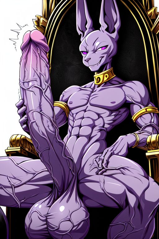 abs ai_generated anthro balls beerus big_balls big_penis cat_humanoid cock cocky69 dragon_ball_super erect_penis erection excessive_size god_of_destruction hard_cock hyper_penis long_penis male_only muscles muscular muscular_anthro muscular_male pecs pectorals penis purple_skin testicles throne veins veiny veiny_arms veiny_legs veiny_penis veiny_testicles