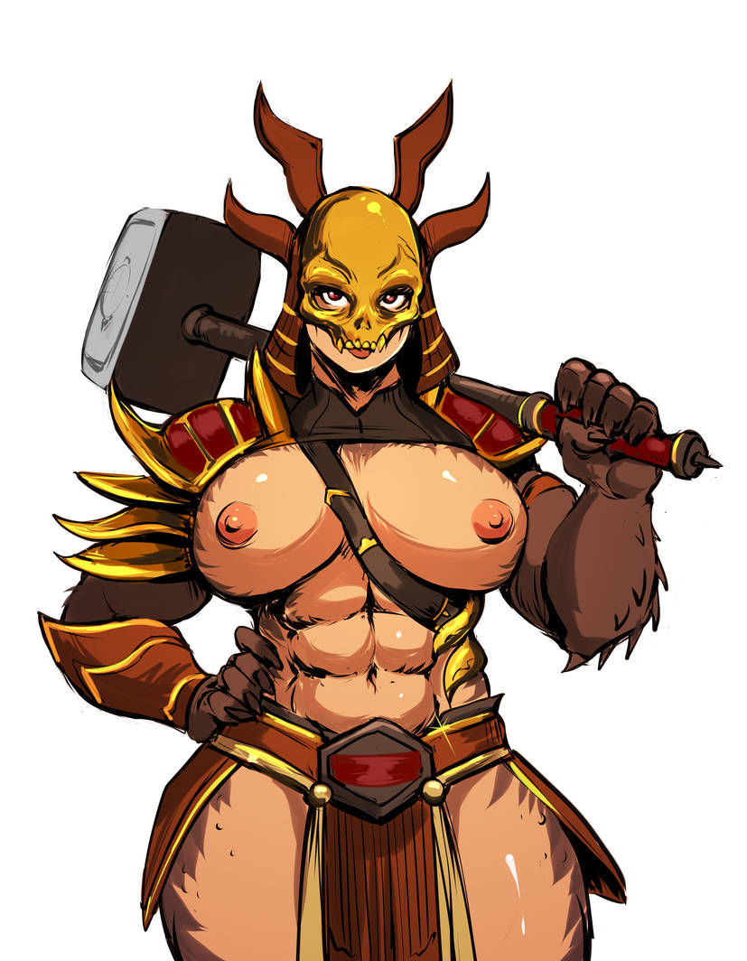 aleksandrgav big_breasts genderswap_(mtf) mortal_kombat muscular_female rule_63 shao_kahn