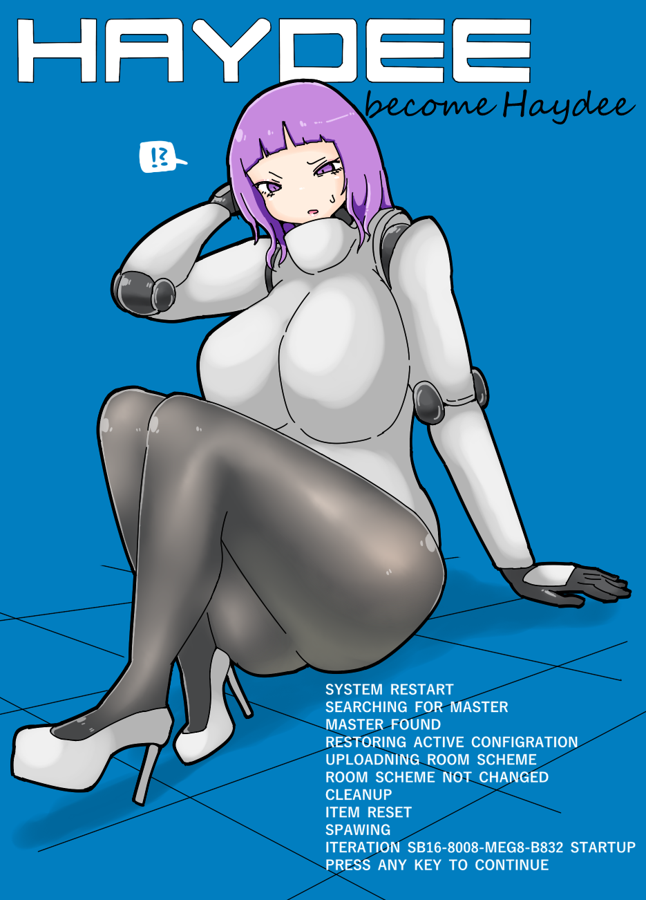 female haydee haydee_(game) high_heels huge_ass huge_breasts izumi_(artist) robot_girl thick_thighs wide_hips