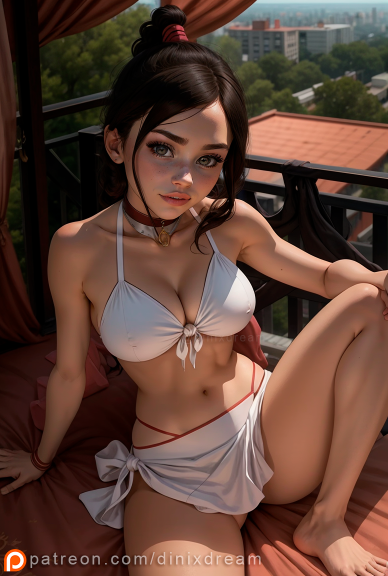 1girls, ai generated, ai hands, avatar legends, avatar the last airbender, breasts, brown hair, detailed, dinixdream, female, fire nation, high quality, looking at viewer, nipples, patreon, patreon username, photorealistic, princess, pussy, realistic, seductive, self upload, sensitive, solo, stable diffusion, ty lee