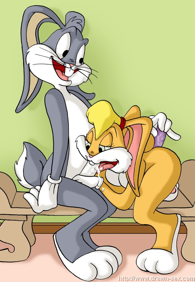 anthro bench bugs_bunny dildo drawn-sex.com gloves lola_bunny looney_tunes male/female sex_toy space_jam straight toony