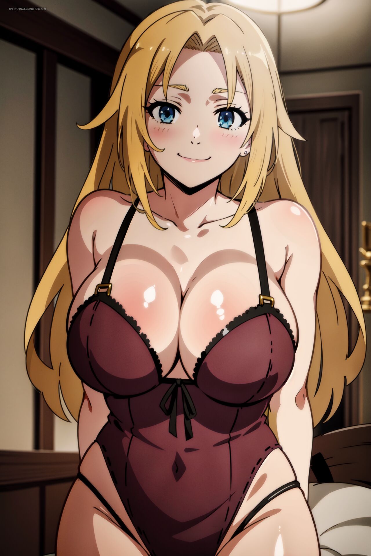 1girls ai_generated big_breasts breasts koikoi long_hair mushoku_tensei mushoku_tensei:_isekai_ittara_honki_dasu nai_diffusion solo stable_diffusion zenith_greyrat