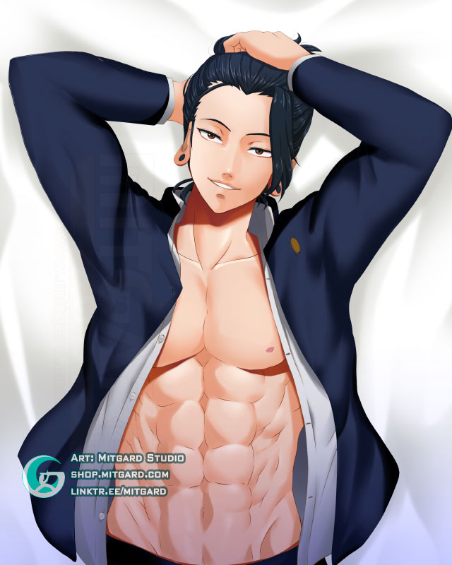 1boy 2023 bodypillow dakimakura jujutsu_kaisen male male_only mitgard-knight solo suguru_geto