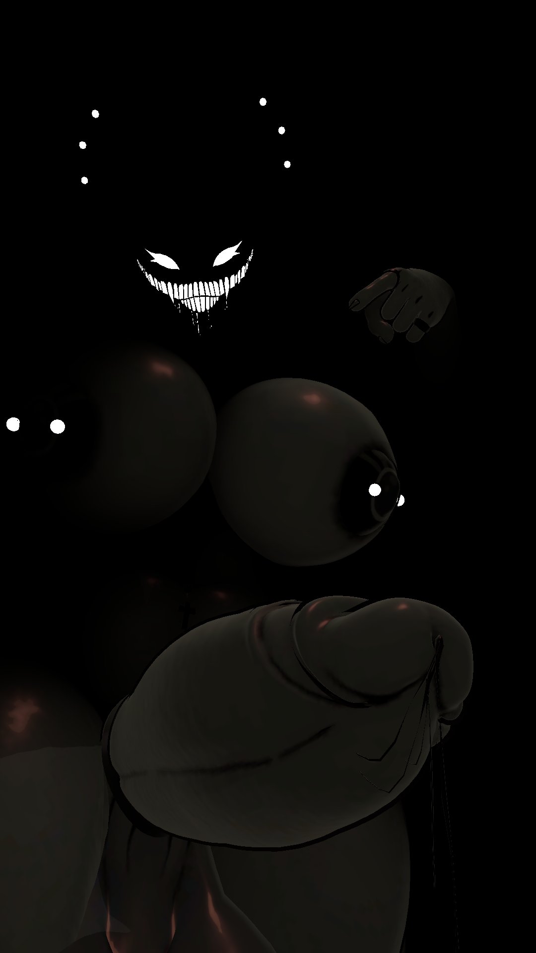1futa, 3d, anthro, big breasts, big penis, black body, breasts, close-up, futanari, intersex, karelia (acerattman), karelia futanari (acerattman), looking at viewer, nude, penis, pierced nipples, piercings, pointing, pov, sloppydragons, solo, tagme, vrchat