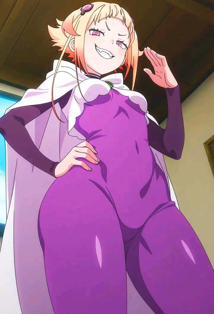 1girls, ai generated, capella emerada lugunica, female, looking at viewer, re:zero kara hajimeru isekai seikatsu, sharp teeth, tight clothing, unknown artist, yellow hair