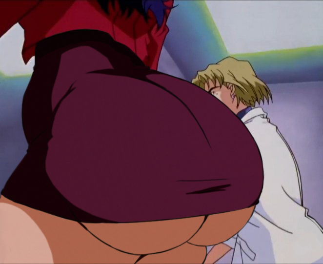 2d 2girls accurate_art_style ass big_ass big_butt blonde_hair bottom_heavy breasts bubble_ass bubble_butt butt chet_rippo clothes clothing curvaceous curvy_female curvy_milf dat_ass dumptruck_ass edit edited edited_screencap fat_ass female female_only gainax huge_ass huge_butt human large_ass large_breasts large_butt light-skinned_female light_skin long_hair misato_katsuragi multiple_girls neon_genesis_evangelion purple_hair ritsuko_akagi round_ass round_butt screencap short_hair skirt the_tits_of_mio thick thick_ass thick_thighs thin_waist uncensored wide_hips