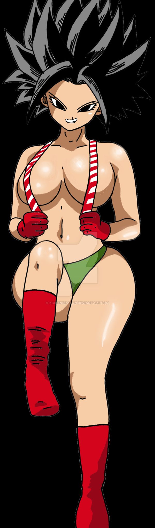 1female 1girls abs areolae artist_name bare_arms bare_breasts bare_midriff bare_shoulders bare_skin bare_thighs belly belly_button big_ass big_boobs big_breasts big_butt big_thighs big_tits black_background black_eyes black_hair candy_cane caulifla christmas covered_breasts covered_nipples curvaceous curves curvy curvy_body curvy_female curvy_figure curvy_hips curvy_thighs dragon_ball dragon_ball_super female female_abs female_focus female_only female_saiyan female_solo gloves green_bikini green_bikini_bottom green_bottomwear green_thong green_underwear holding_string hourglass_figure kiokendragon looking_at_viewer looking_pleasured navel old_art pov pov_male red_gloves red_socks saiyan saiyan_girl shiny shiny_ass shiny_body shiny_breasts shiny_butt shiny_hair shiny_skin smile smiling smiling_at_viewer socks socks_only solo solo_female solo_focus thick thick_ass thick_butt thick_hips thick_legs thick_thighs thighs thighs_together tournament_of_power universe_6 universe_6/universe_7 universe_6_girls voluptuous voluptuous_female watermark