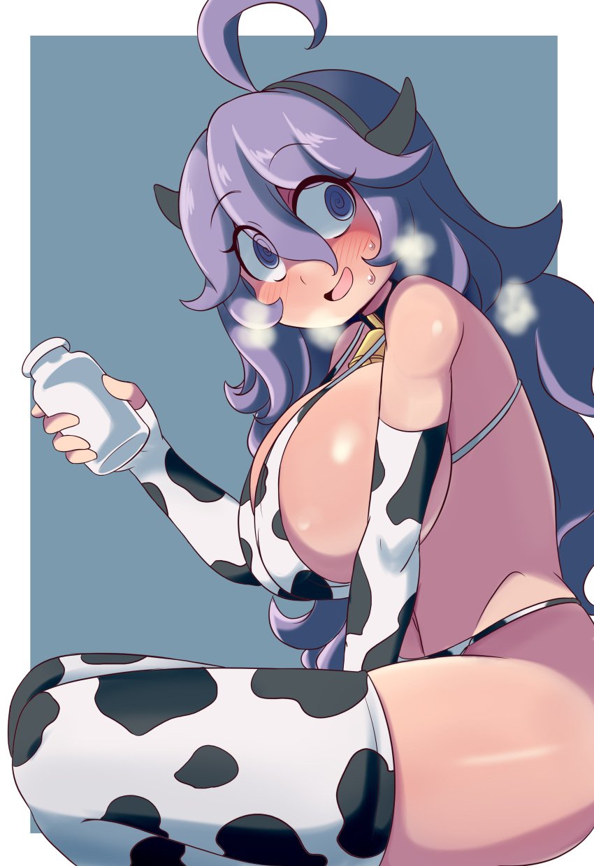 big breasts, breasts, cow print, female, female focus, female only, hex maniac, higher resolution available, huge breasts, lucyfercomic, nintendo, pokemon