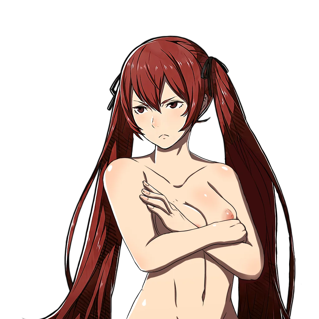 1girls bare_shoulders collarbone completely_nude crossed_arms edit female female_only fire_emblem fire_emblem_fates frown hair_between_eyes long_hair nintendo nipples nude nude_female nude_filter red_eyes red_hair samuraijam34 selena_(fire_emblem_fates) severa_(fire_emblem) shoulders solo transparent_background upper_body very_long_hair