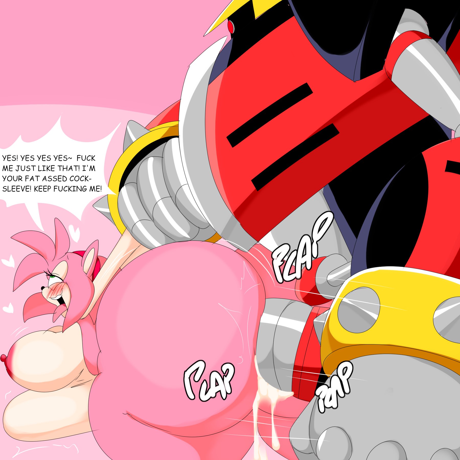 amy rose, ass, ass bigger than head, big ass, big breasts, big penis, breasts, cum, deep penetration, denizen1414, e-123 omega, female, hyper ass, hyper penetration, hyper penis, hyper stomach bulge, male, naked, nude, penetration, penis, robot, sega, sex, sonic (series), sonic the hedgehog (series), stomach bulge