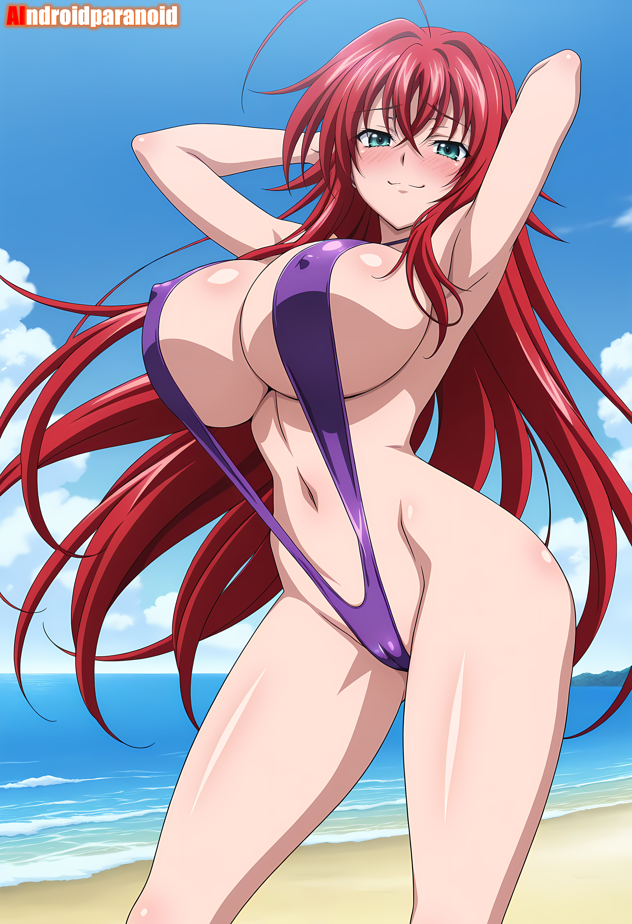 1girls, ai generated, aindroidparanoid, ass, beach, big ass, big breasts, big butt, bikini, breasts, busty, curvy, cute, fat ass, female, female only, hair, hi res, high school dxd, hips, huge ass, huge breasts, human, large ass, large breasts, legs, narrow waist, rias gremory, slim waist, tagme, thick ass, thick thighs, voluptuous, waist, wide hips