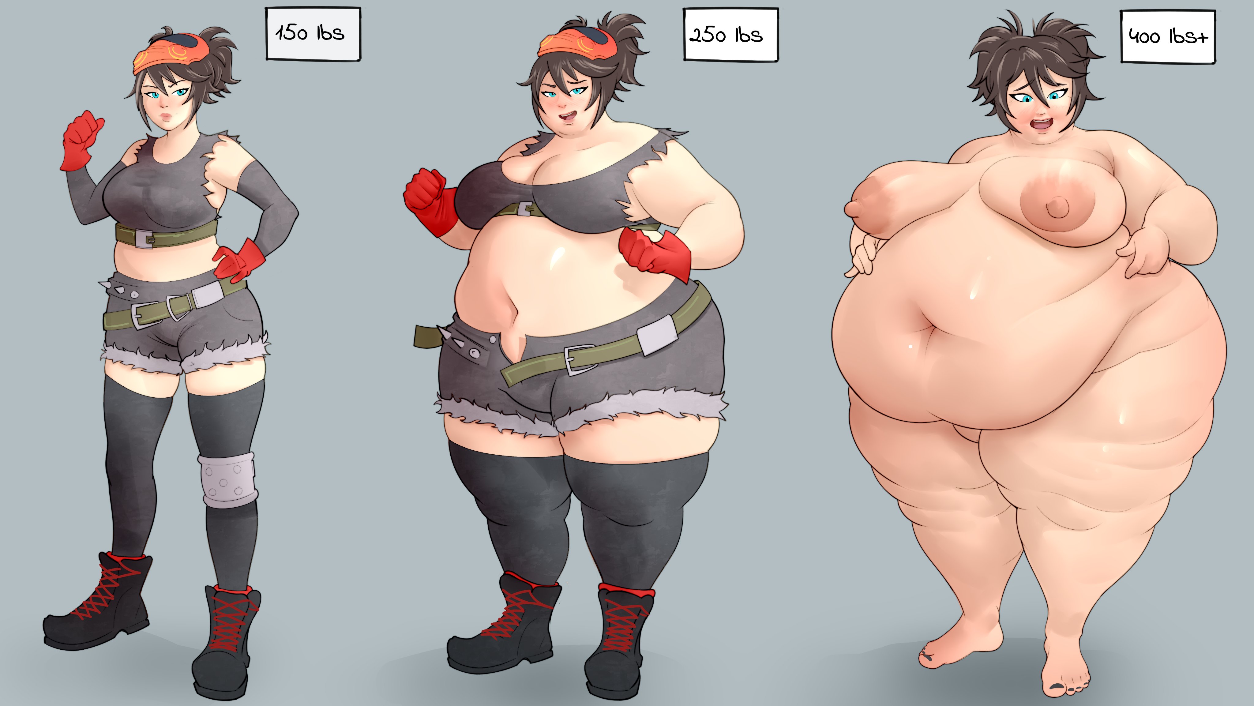 bbw, chocobabka, fat ass, fat female, huge breasts, obese, sequence, ssbbw, wardrobe malfunction, weight gain