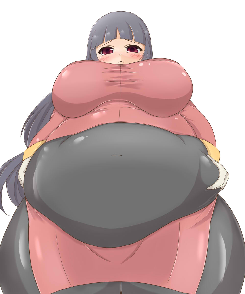 bbw belly_focus belly_overhang big_belly big_breasts big_female blush chubby chubby_female embarrassed fat fat_ass fat_female fat_fetish fat_girl fat_woman fatty large_female obese obese_female overweight overweight_female plump pokemon pork_chop sabrina_(pokemon) thick_thighs weight_gain