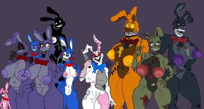 10girls big_breasts bon_bon bonnet_(fnafsl) bonnie_(fnaf) boobs bowtie breasts breasts_out bunny_girl female female_only five_nights_at_freddy's five_nights_at_freddy's:_security_breach five_nights_at_freddy's:_sister_location five_nights_at_freddy's_2 five_nights_at_freddy's_3 five_nights_at_freddy's_4 genderswap genderswap_(mtf) ggez2341 huge_breasts jack-o'-bonnie multiple_girls nightmare_bonnie nude puppet_bonnie_(fnafsl) rabbit robot robot_girl rule_63 shadow_bonnie sharp_teeth springtrap springtrap_(fnaf) thick_thighs thighs toy_bonnie toy_bonnie_(fnaf) vanny vanny_(fnaf) withered_bonnie