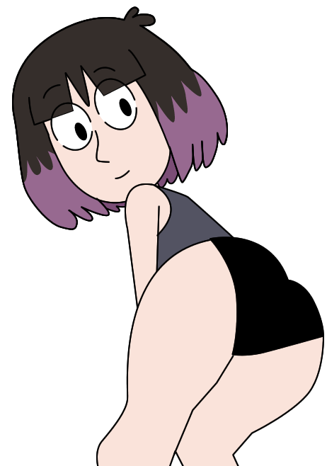 black_eyes black_hair ec-707 hilda_(series) kaisa_(hilda) pale-skinned_female purple_hair tagme transparent_background two_tone_hair