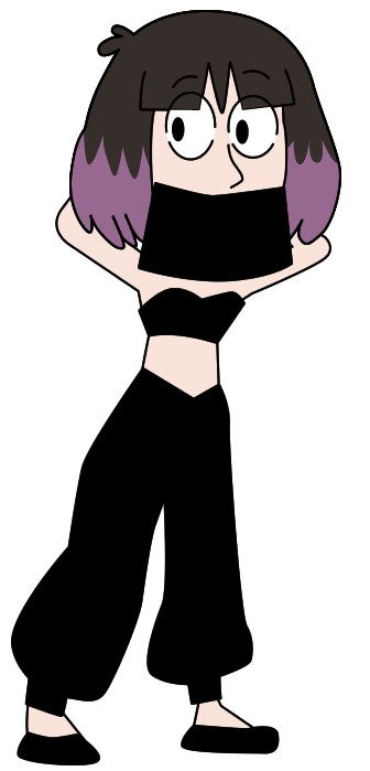 black_eyes black_hair ec-707 hilda_(series) kaisa_(hilda) pale-skinned_female purple_hair tagme transparent_background two_tone_hair