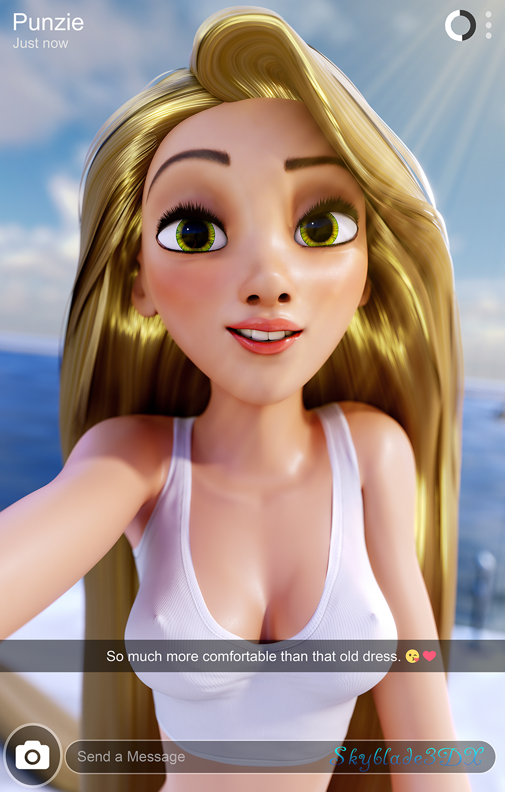 1girls 3d athletic athletic_female big_breasts breasts bust busty chest cleavage curvaceous curvy digital_media_(artwork) disney disney_princess eyebrows eyelashes eyes female female_focus fit fit_female hair hips hourglass_figure huge_breasts human large_breasts legs light-skinned_female light_skin lips princess rapunzel skyblade3dx slim slim_thick slim_waist tangled thick thick_legs thick_thighs thighs top_heavy upper_body voluptuous waist wide_hips