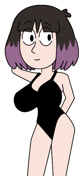 black_eyes black_hair ec-707 hilda_(series) kaisa_(hilda) pale-skinned_female purple_hair tagme transparent_background two_tone_hair