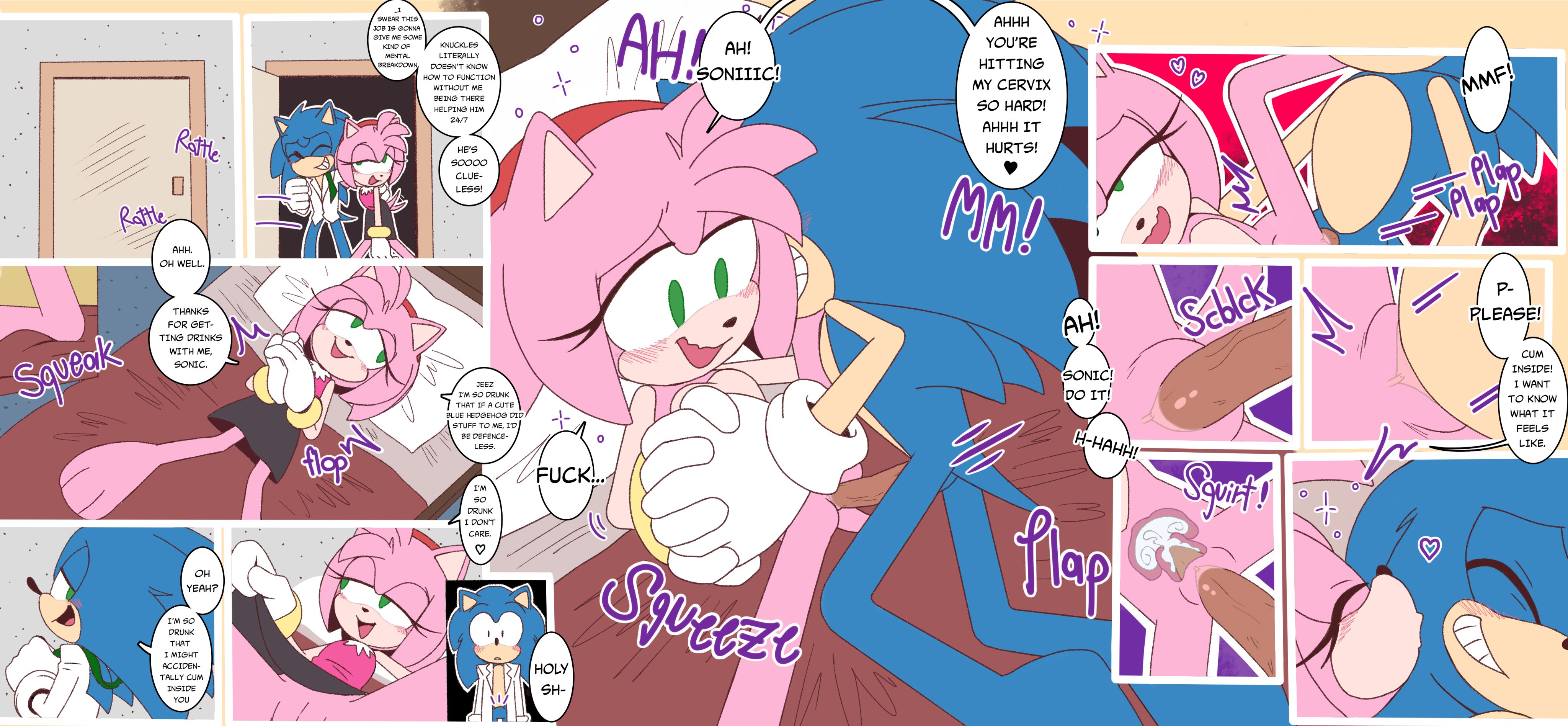 3 fingers, 5 fingers, absurd res, ahe gao, amy rose, anthro, bed, bedroom eyes, blue spikes, bodily fluids, canaryprimary, clothed, clothing, colored, cum, cum in pussy, cum inside, dialogue, drunk, drunk sex, duo, english description, english text, erection, eulipotyphlan, female, fingers, furniture, furry, genital fluids, genitals, gloves, green eyes, handwear, heart, hedgehog, hi res, htdoodles, htnsfw, htnsfw123, kissing cheek, looking pleasured, male, male/female, mammal, narrowed eyes, nude, open mouth, open smile, orgasm, orgasm face, penis, pink spikes, pussy, seductive, sega, sex, smile, sonic (series), sonic the hedgehog, sonic the hedgehog (series), substance intoxication, teeth, text, tongue, undressing, vaginal penetration, white clothing, white gloves, white handwear