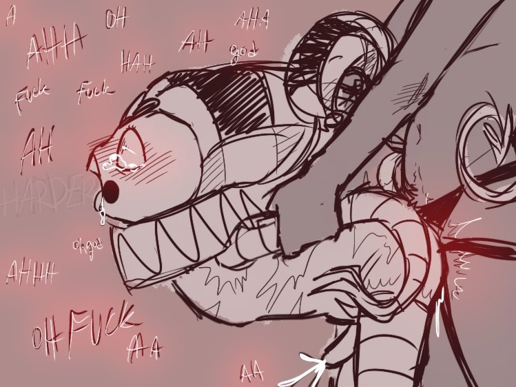 ahe gao, ahegao, ahegao face, asmodeus (helluva boss), clown, crying, crying with eyes open, cumming, fizzarolli (helluva boss), from behind, from behind position, gay, helluva boss, jester, jester cap, male, male on male, male penetrating, male/male, ockiller101, pegging, standing sex, stomach bulge, strap-on, strapon, tagme