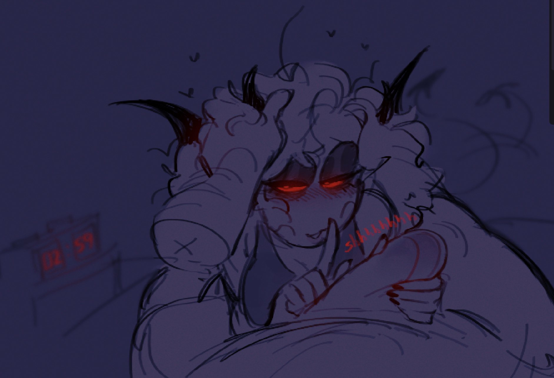 averrbaverr, demon, drawn, horns, night, original character, succubus