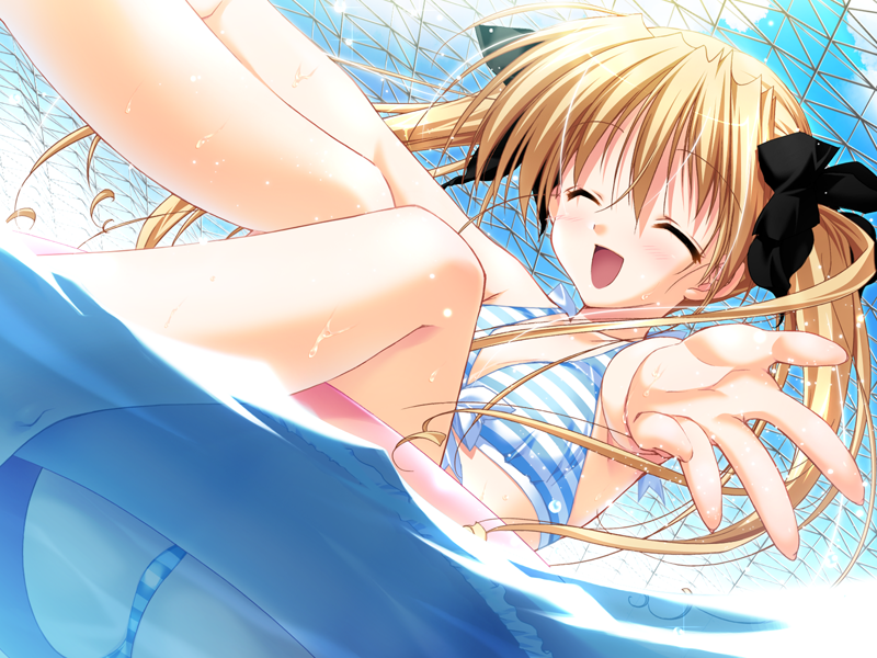 1girls aster bikini cg eroge female female_only game_cg odamaki_hina rusk solo swimsuit tagme