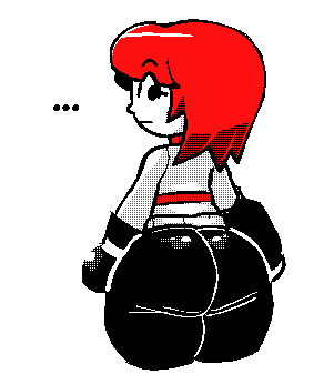 ... ass blank_background clothed clothing female flipaclip flipnote flipnote_hatena flipnote_studio mii mii_gunner mii_gunner_(smash_4) mob_face plain_background red_hair solo super_smash_bros. super_smash_bros._for_nintendo_3ds_and_wii_u super_smash_bros._ultimate tagme thick thick_ass thick_hips thick_legs thick_thighs white_background white_body white_skin zepiereite