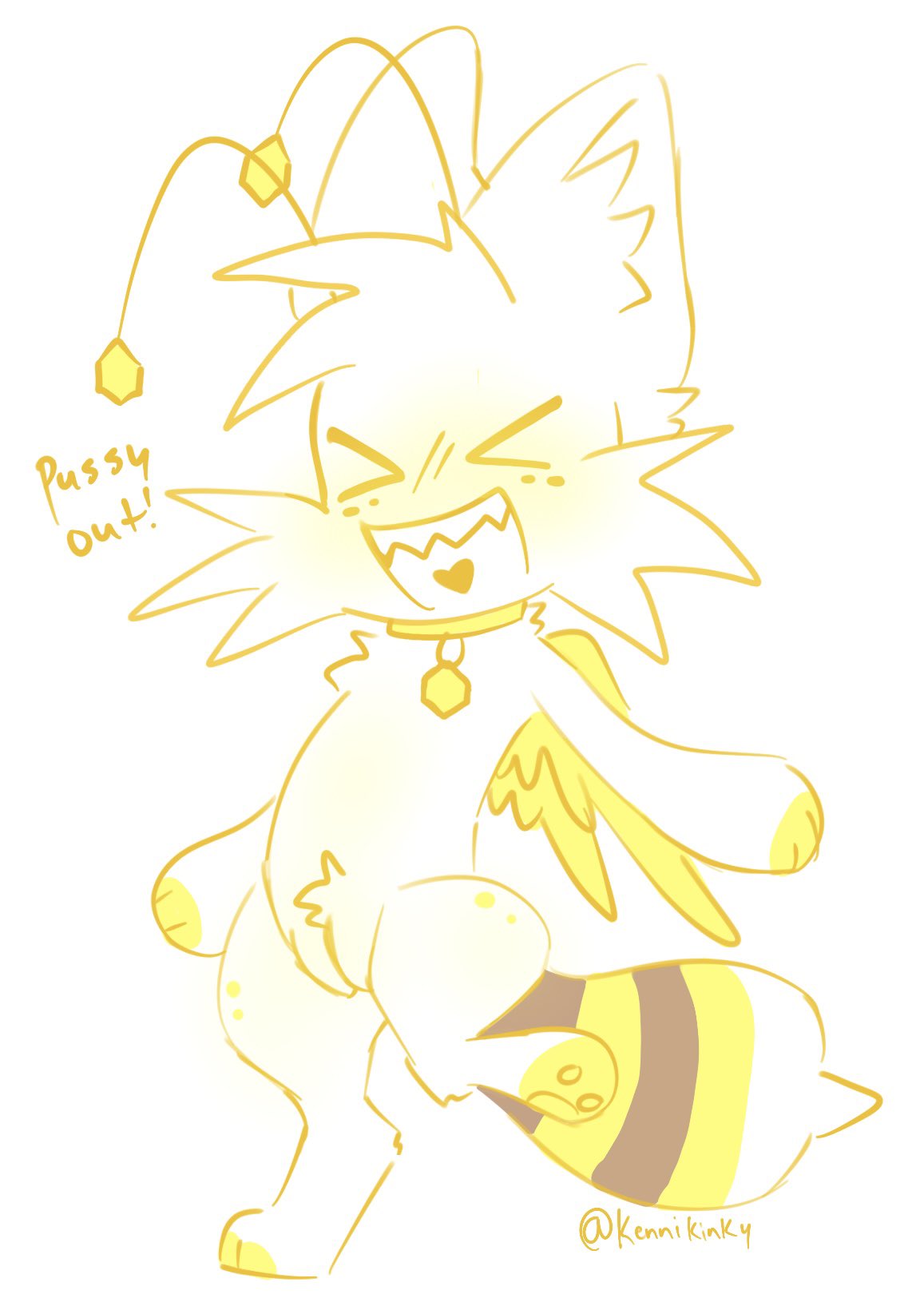 bee doodle furry furry_only kenninsfw pussy semi-anthro vagina