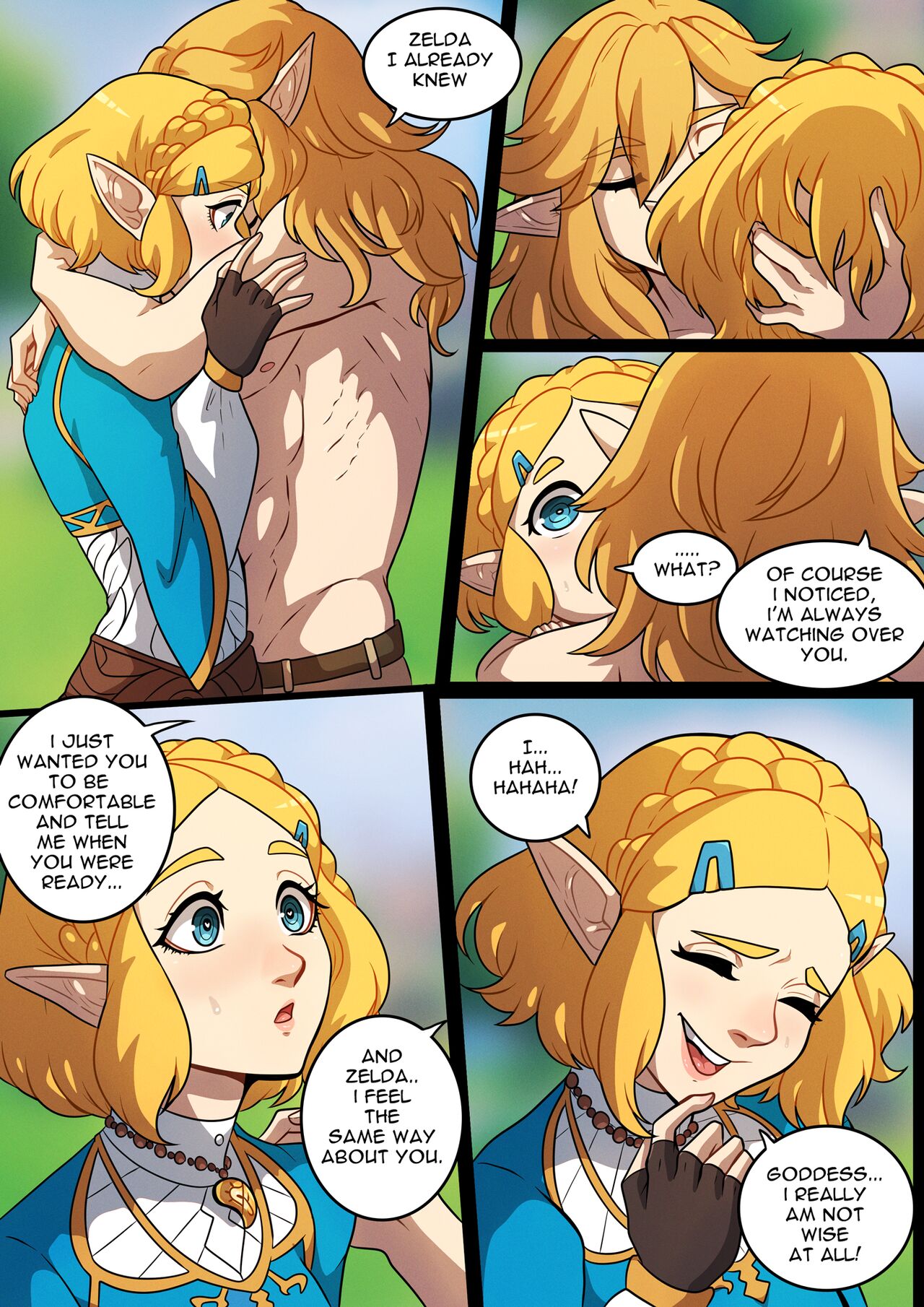 blonde hair, comic, female, kinkymation, link, male, male/female, princess zelda, tagme, tears of the kingdom, the legend of zelda, the legend of zelda: tears of the kingdom, zelda (tears of the kingdom)