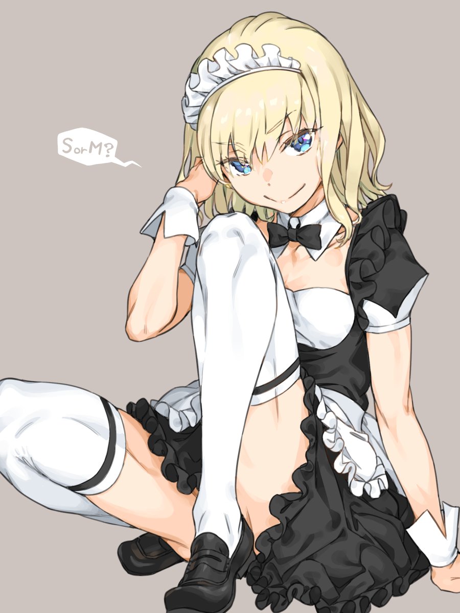 1girls blonde_hair blue_eyes haimura_kiyotaka leivinia_birdway maid tagme to_aru_majutsu_no_index