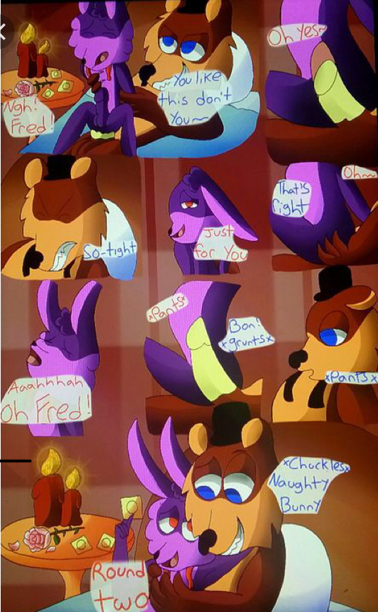 bonnie_(fnaf) condom five_nights_at_freddy's freddy_(fnaf) fronnie gay humping moaning sex