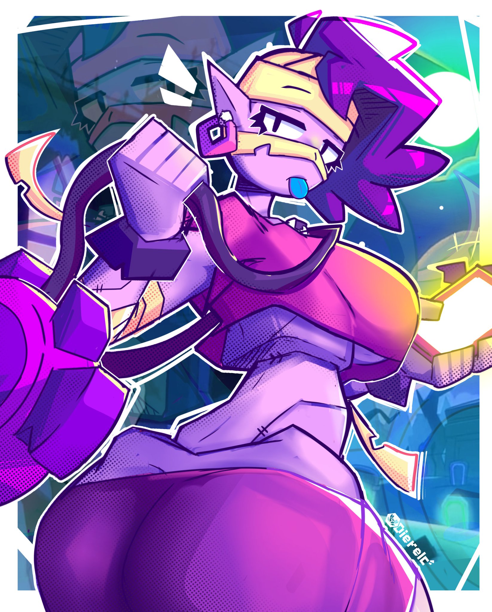 1girls, 2023, ass, back view, big ass, big breasts, big butt, brawl stars, breasts, bubble ass, bubble butt, busty, dierelc, earrings, emz (brawl stars), female, female focus, female only, huge ass, huge breasts, huge butt, large ass, large breasts, large butt, long hair, looking at viewer, looking back, phone, purple body, purple hair, purple skin, skirt down, slim waist, solo, solo female, solo focus, standing, supercell, tagme, thick ass, tongue, tongue out, zombie, zombie girl