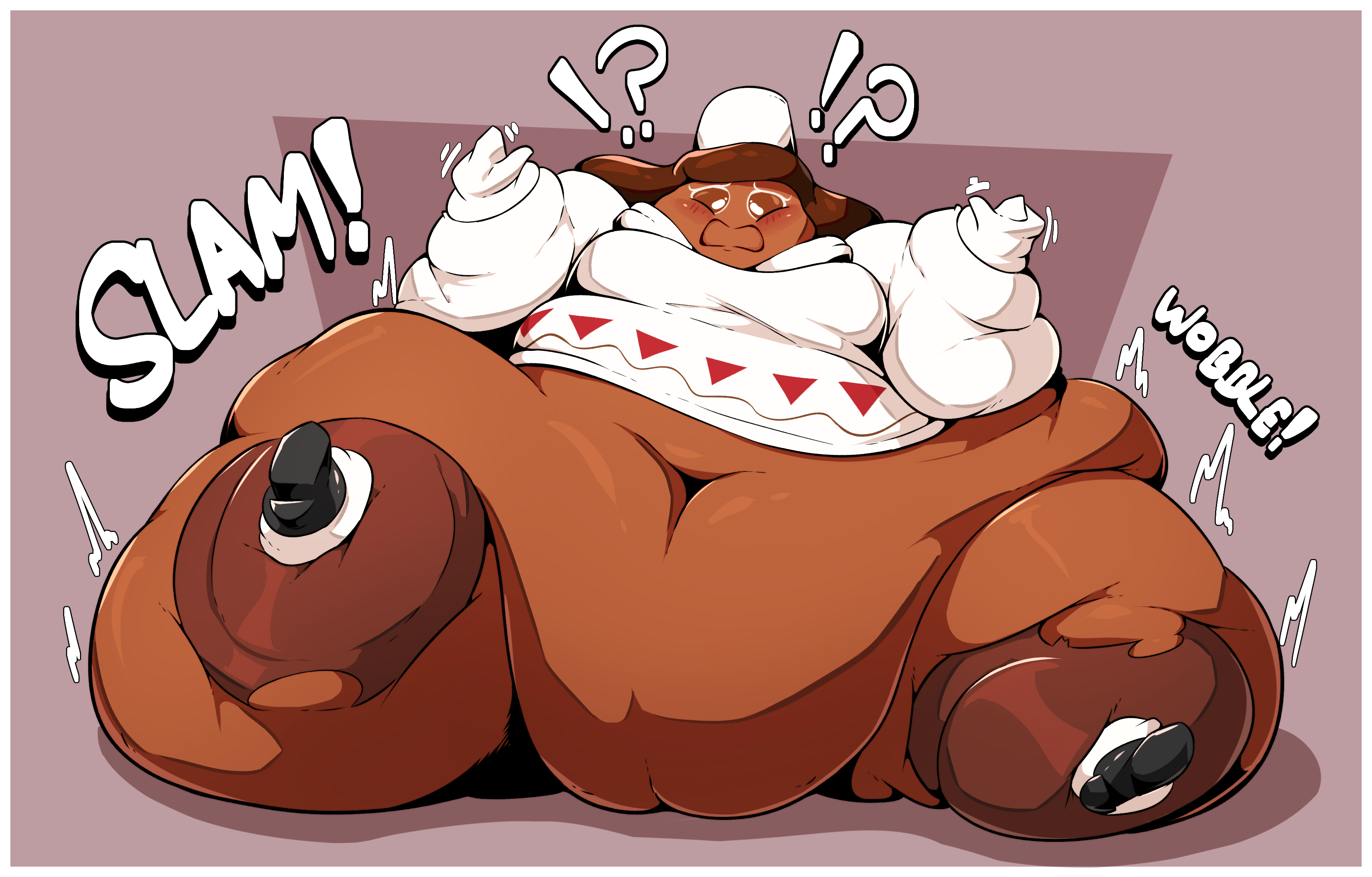 big belly, big breasts, bloated belly, breasts, cocoa cookie, cookie run, cookie run kingdom, fat, fat belly, fat female, female, fetish, inflated belly, inflation, obese, obese female, veryfilthything