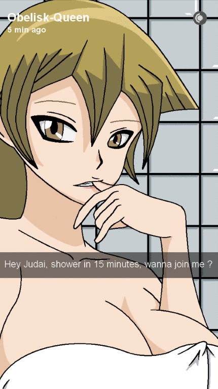 alexis_rhodes biting_finger blonde_hair cellphone_camera cleavage english english_text female female_only invitation inviting_to_sex jiivutorion phone_screen selfie tagme tease teasing tenjouin_asuka towel_covering_breasts towel_only woman yu-gi-oh! yu-gi-oh!_gx