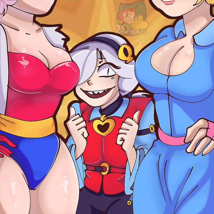 big breasts, brawl stars, breasts, colette (brawl stars), female, janet (brawl stars), piper (brawl stars)