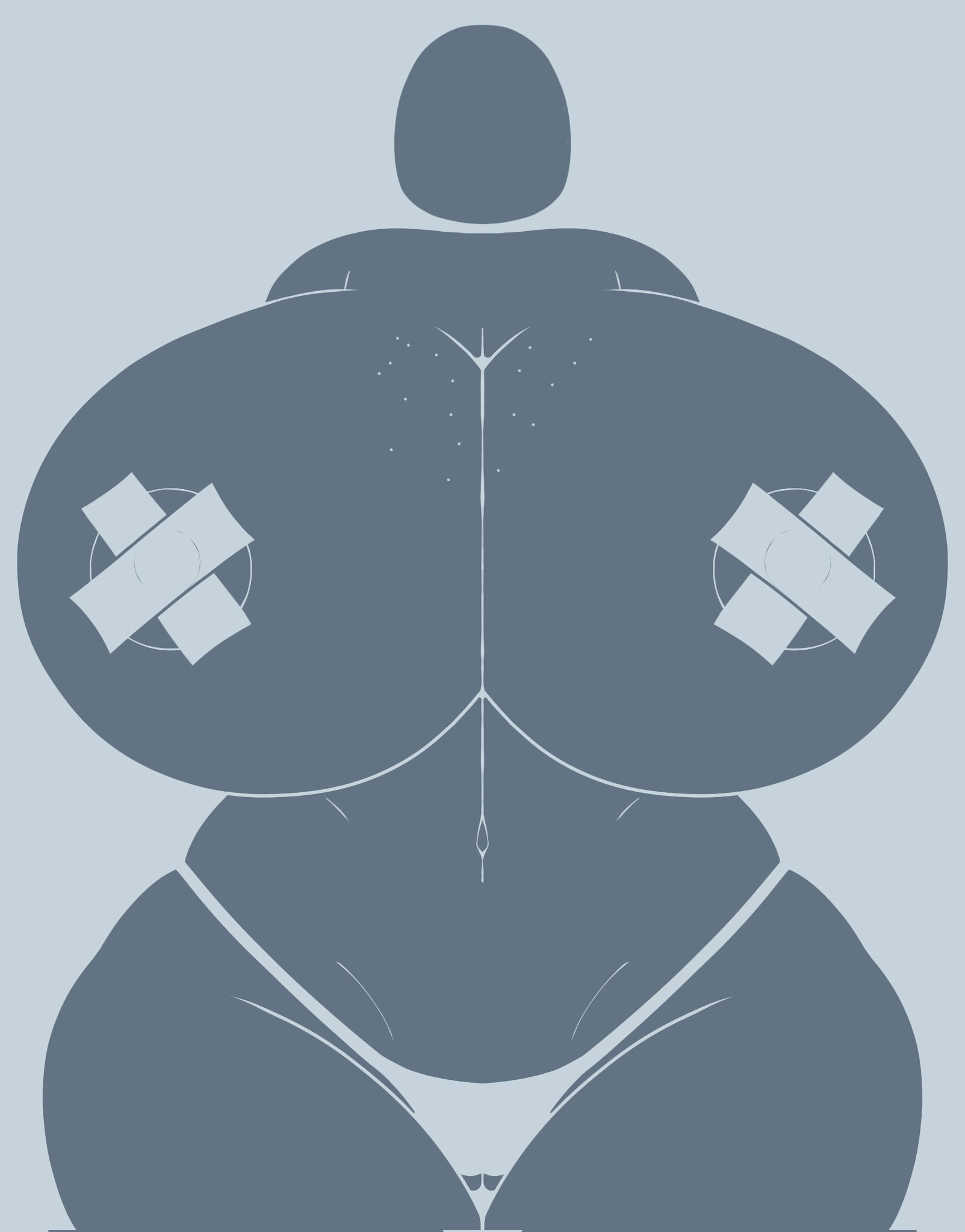 1girls, ass, big ass, big breasts, big butt, breasts, bubble ass, bubble butt, default profile, female, female only, front view, looking at viewer, minimalist, profile picture, solo, thick ass, thick thighs, venus body, videogamedunky