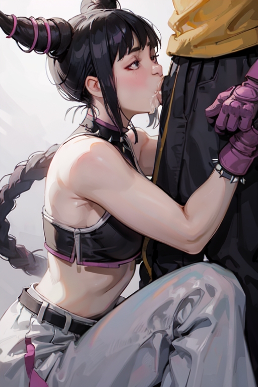 1boy, 1girls, adult and teenager, age difference, ahe gao, ai generated, aigeneratedp, all the way to the base, asian, balls, balls deep, black hair, blowjob, braided twintails, capcom, cute, deepthroat, double bun, egirl, female, implied deepthroat, implied oral, juri han, kneeling, light skin, light-skinned female, male, narrowed eyes, oral, pale skin, pale-skinned female, penis, petite, pleasure face, seductive look, seductive mouth, slim, sloppy, sloppy blowjob, sloppy deepthroat, smooch, squatting, street fighter, sucking penis, teenager, twintails, white background
