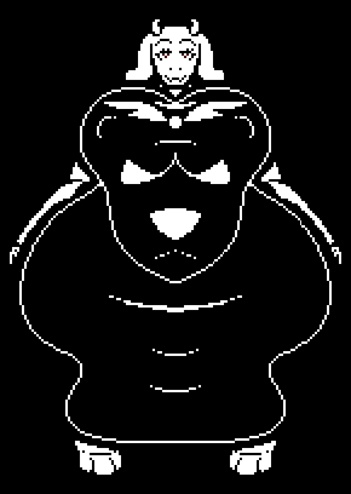 1girls anthro big_breasts black_and_white black_background boss_monster breasts chip_at_night edit edited edited_pixel_art female_only huge_breasts hyper hyper_ass hyper_breasts hyper_butt hyper_thighs massive_ass massive_breasts massive_butt massive_thighs pixel_(artwork) pixel_art thick_thighs toriel undertale undertale_(series) wide_hips