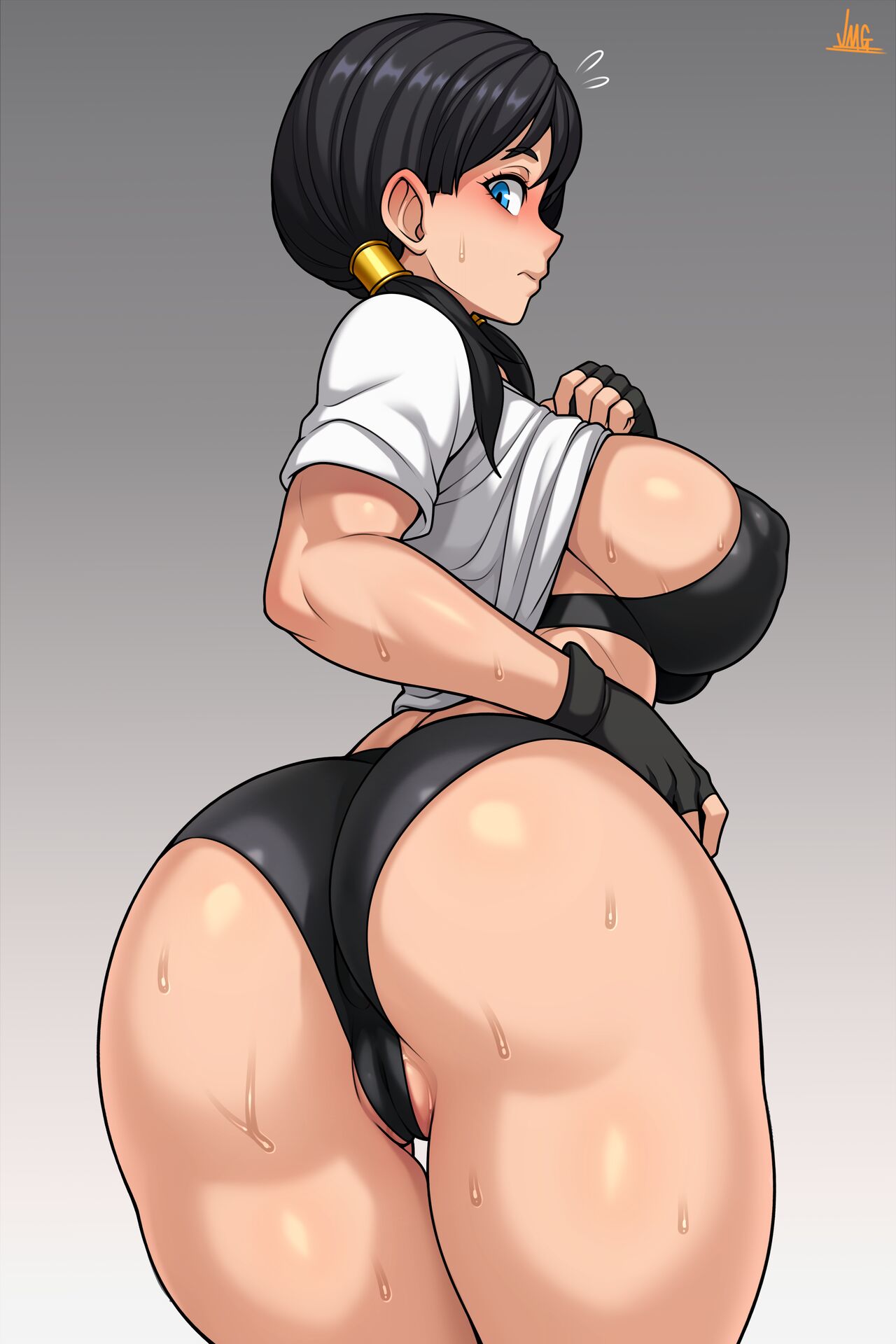 1girls 2020s 2023 2d 4_fingers 5_fingers anime_style artist_logo artist_name artist_signature ass back back_view backboob background beige_body beige_skin belly bend_over bending bending_forward bending_over bent_forward bent_over big_ass big_breasts big_butt big_hips big_nipples black_bra black_hair blue_eyes blush blushed blushing_at_viewer boobs bra breasts butt_crack cleavage cleavage_overflow closed_mouth clothed clothed_female clothes clothing color colored cropped cropped_legs curvy curvy_body curvy_female curvy_figure curvy_hips curvy_thighs dragon_ball dragon_ball_z ear ears ears_up erect erect_nipple erect_nipples erect_nipples_under_clothes erection erection_under_clothes erection_under_clothing eyelashes eyes eyes_open eyes_wide_open female female_focus female_only fighter fingerless_gloves fingers first_person_perspective first_person_view frown frowning frowning_at_viewer genital_outline genitals glove gloves grey_background hair half-dressed half_dressed half_naked half_nude hips human humanoid humanoid_genitalia jewelry jmg light-skinned_female light_skin long_hair looking_at_viewer looking_back looking_back_at_viewer looking_down looking_down_at_viewer mammal mammal_humanoid martial_artist martial_arts mouth_closed muscle naked neck nipple_bulge nipples nipples_visible_through_clothing no_dialogue nude nude_female panties partially_clothed partially_clothed_female partially_nude partially_nude_female partially_undressed pose posing pov pov_eye_contact pussy pussy_bulge pussy_peek pussy_visible_through_clothes reveal revealing revealing_breasts revealing_clothes revealing_clothing revealing_outfit shiny shiny_ass shiny_breasts shiny_skin shounen_jump showing_ass showing_breasts showing_butt showing_off shy side_boob side_ponytail side_view sideboob simple_background skin slim slim_girl solo suggestive suggestive_look suggestive_pose suggestive_posing sweat sweatdrop sweating sweaty sweaty_body tease teasing teasing_viewer text thick_thighs thighs tight tight_clothes tight_clothing tight_dress tight_fit tits twintails vagina vagina_visible_through_clothing videl voluptuous voluptuous_female watermark wavy_mouth wide_eyed wide_hips wide_thighs