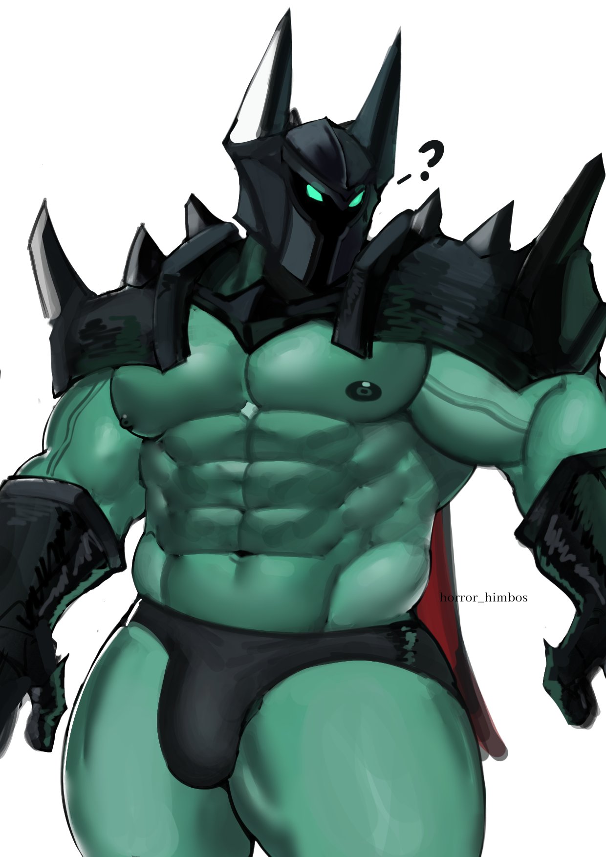 bara horror_himbos male_only mordekaiser solo underwear