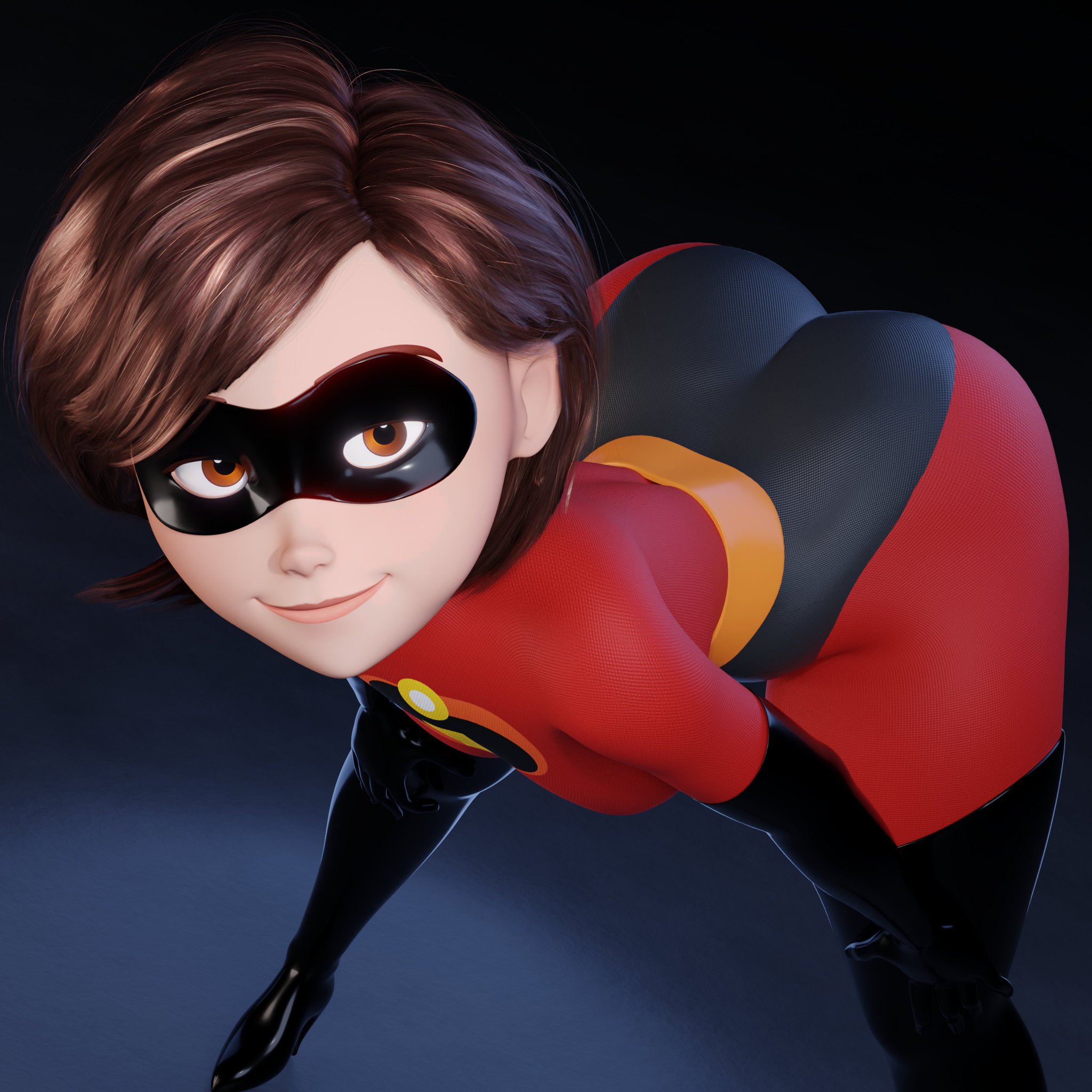 1girls, 3d, ass, athletic, athletic female, bending over, bent over, big ass, big breasts, black boots, bodysuit, boobs, boots, bottom heavy, breasts, brown eyes, brunette hair, bubble ass, bubble butt, bust, busty, chest, closed mouth, curvaceous, curvy, curvy figure, disney, domino mask, elastigirl, elbow gloves, eyebrows, eyelashes, eyes, female, female focus, fit, fit female, gloves, helen parr, hero, heroine, hips, hourglass figure, huge ass, large ass, large breasts, legs, legs apart, light skin, light-skinned female, lips, mask, masked female, massive ass, mature, mature female, milf, pixar, pixar mom, round ass, round butt, seductive pose, slim, slim waist, smile, solo, standing, superhero, superheroine, the incredibles, thick thighs, thigh boots, thighs, thin waist, tight clothing, trioodi, upper body, voluptuous, voluptuous female, waist, wide hips