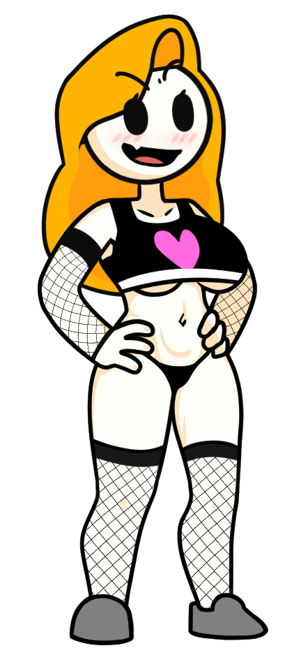 1girls 2023 blonde_hair breasts brysons_mom clothing edit fishnets grey_shoes haminations milf mob_face mother screenshot_edit solo solo_female steca thelazyart transparent_background white_body youtube