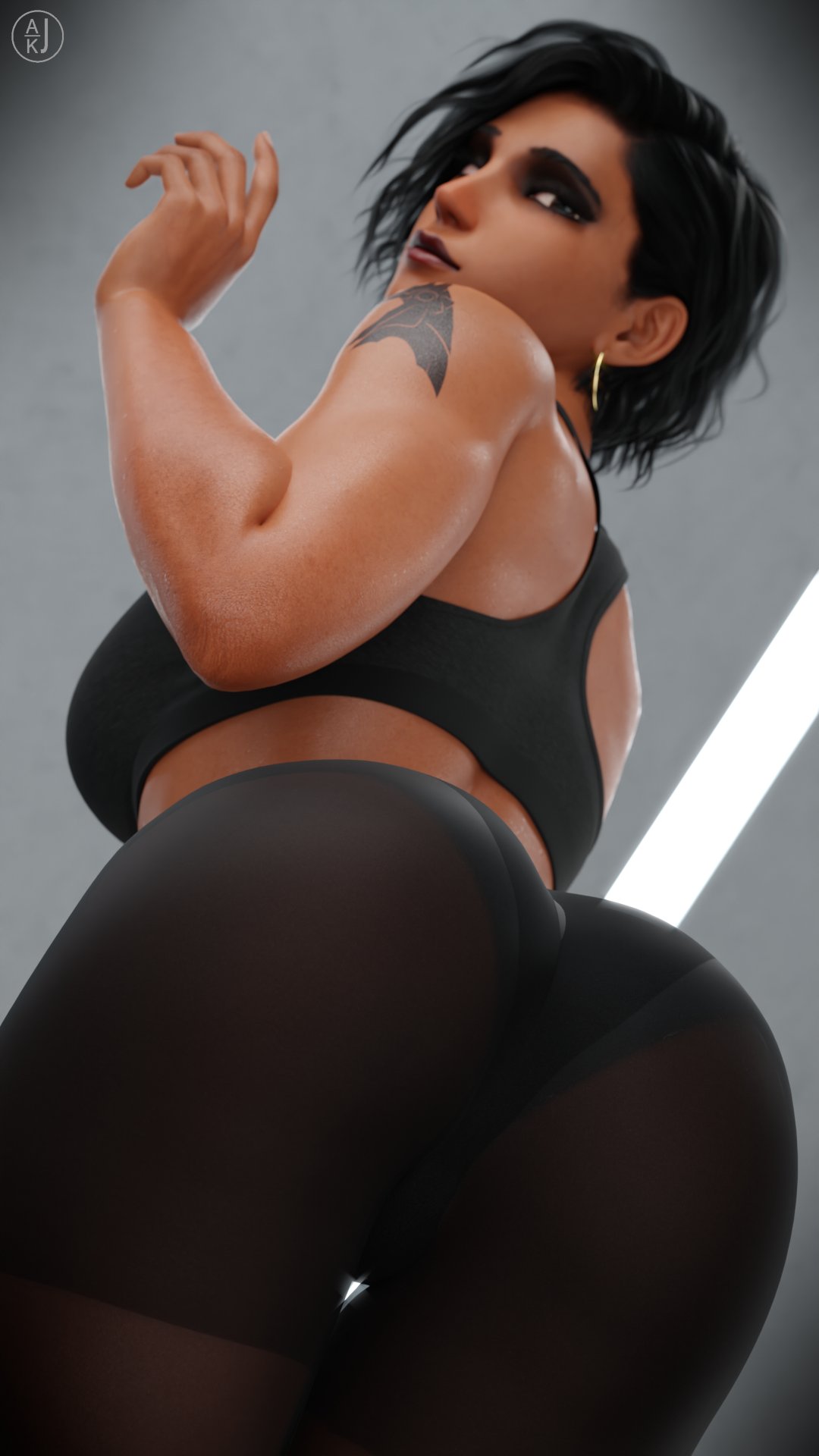 1girls 3d activision ajkj ass athletic athletic_female big_ass big_breasts black_hair blizzard_entertainment bottom_heavy breasts brown-skinned_female brown_body brown_eyes brown_hair brown_skin busty cleavage dark-skinned_female dark_skin egyptian egyptian_female fareeha_amari female fit fit_female hips human large_ass large_breasts legs lips middle_eastern middle_eastern_female olive_skin overwatch overwatch_2 pharah solo tan_body tan_skin thick thick_legs thick_thighs thighs top_heavy top_heavy_breasts upper_body voluptuous voluptuous_female waist wide_hips