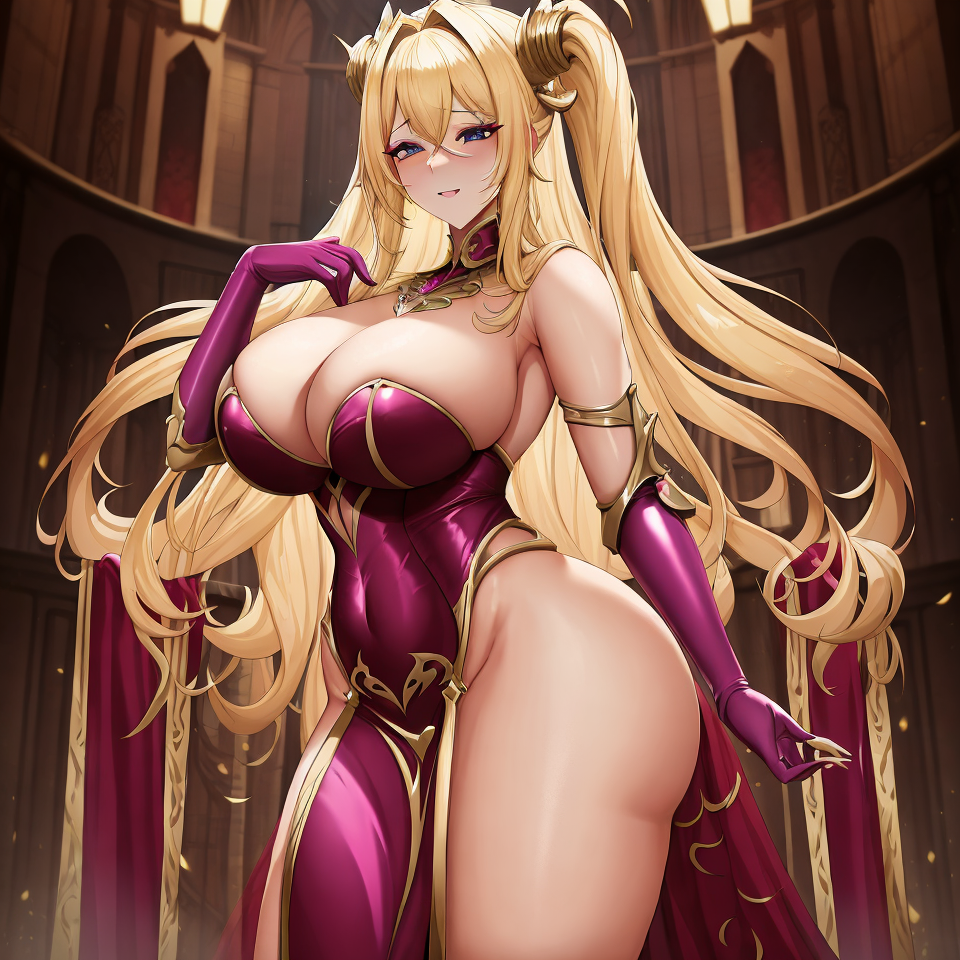 ai_generated bimbo blonde_hair chaos_(warhammer) cult cultist gold gold_(metal) gold_jewelry jewelry latex latex_clothing latex_gloves pink_clothes pink_clothing skimpy skimpy_clothes slaanesh slaaneshi_cultist unstable_diffusion voluptuous warhammer_(franchise) warhammer_fantasy